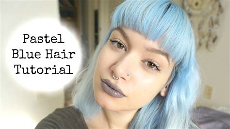 How To Get Pastel Blue Hair | Evelyn Fernandez - YouTube