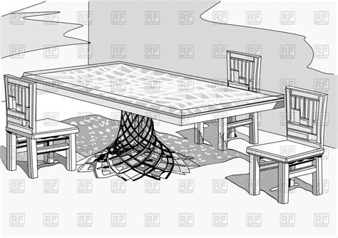 Sketch Dining Table at PaintingValley.com | Explore collection of Sketch Dining Table