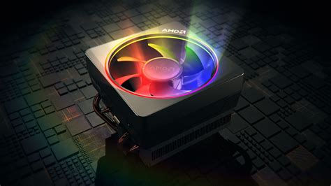 AMD Wraith Prism LED RGB Cooler Fan For Ryzen 2700X 3700X 3800X And Ryzen 3900X 3900XT ...