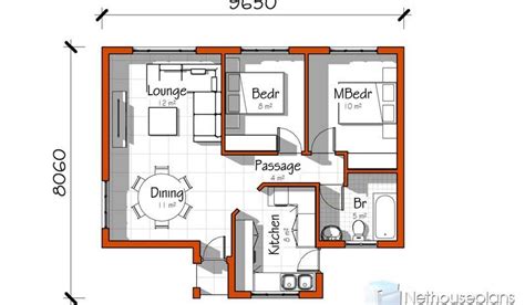 2 Bedroom House Floor Plan Measurements | Floor Roma