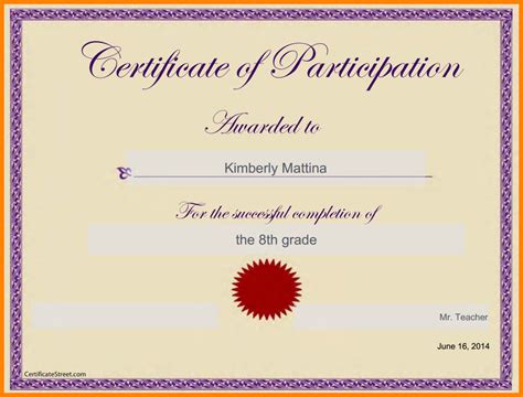 Google Docs Certificate Templates