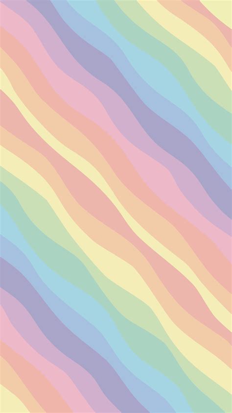 Phone Wallpaper. 'Rainbow pastel wave' | Fondos de pantalla de iphone, Iphone fondos de pantalla ...