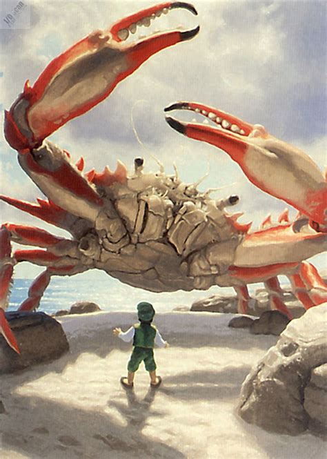 Giant Crab | Pintura de cangrejo, Ilustraciones de animales, Arte de peces