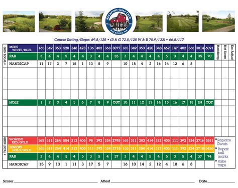 Printable Golf Scorecard