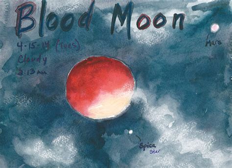 Blood Moon Sketch April 2014 – Let's Paint Nature!