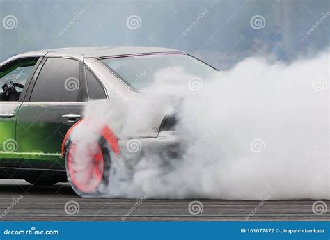 Car Drifting, Burning Rubber Wheel Drifting with a Lot of Smoke Stock Photo - Image of blur ...