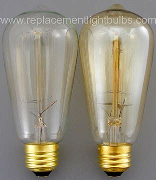 Bulbrite Nostalgic 40W 120V 1910 Antique ST18 Thread Filament Light Bulb, Replacement Lamp