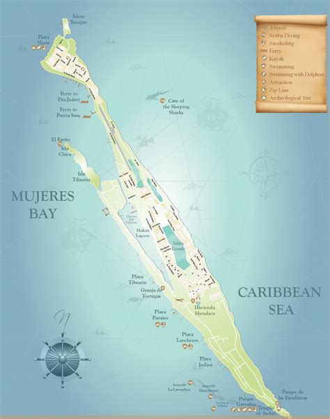 Isla Mujeres map