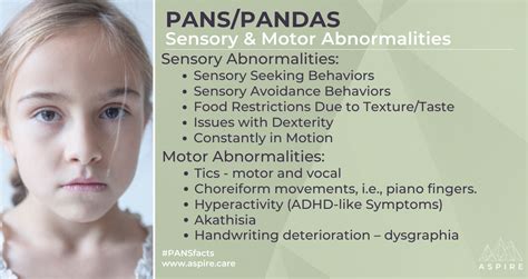 Sensory & Motor Abnormalities & Tics in PANS PANDAS - Aspire