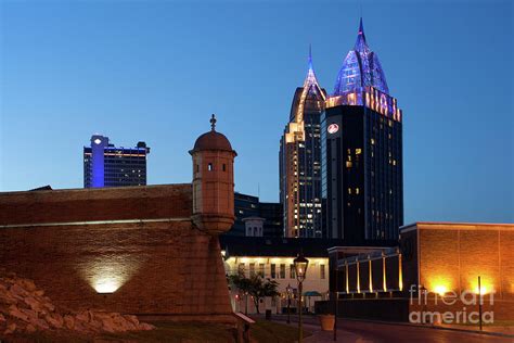 Fort Conde in Mobile at dusk Photograph by Bill Cobb | Fine Art America