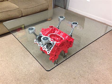 Engine Block Coffee Table Made from an Audi 3.0 V6 Engine | Mobília ...