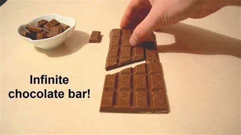 Infinite chocolate bar trick - Chocolate Magic - YouTube