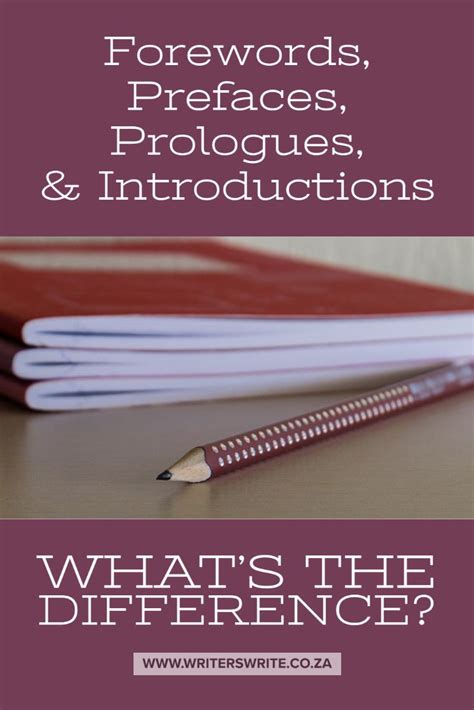 Forewords, Prefaces, Prologues, & Introductions – What’s The Difference ...