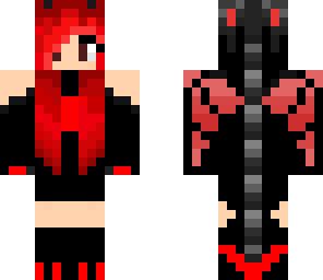 Fire Dragon Girl | Minecraft Skin