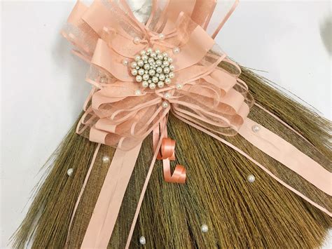 Super Beautiful Wedding Flower Broom / Beaded Wedding Brooms / | Etsy