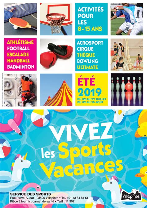 Sports Vacances - Ville de Villepinte