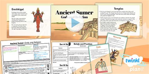 History: Ancient Sumer: Gods and Religion UKS2 Lesson Pack 4