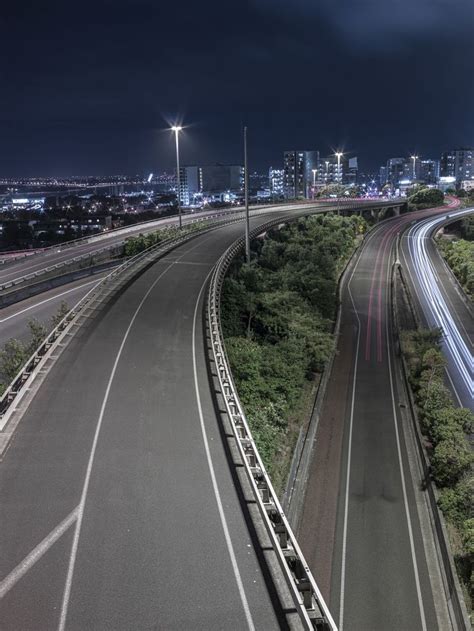 Urban Cityscape at Night: Skyline and Lights HDRi Maps and Backplates