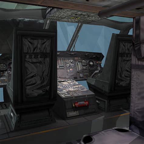 3d blackhawk interior pack model