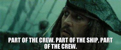 YARN | Part of the crew. Part of the ship, part of the crew. | Pirates of the Caribbean: At ...