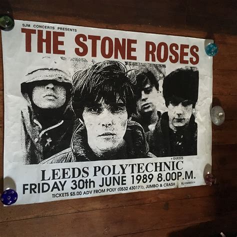 The Stone Roses 1989 Leeds Polytechnic UK Original Rare | Etsy | Music ...