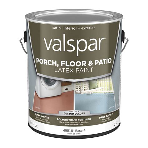 Valspar Satin Clear Base 4 Latex Porch & Patio Floor Paint 1 gal. - Ace ...