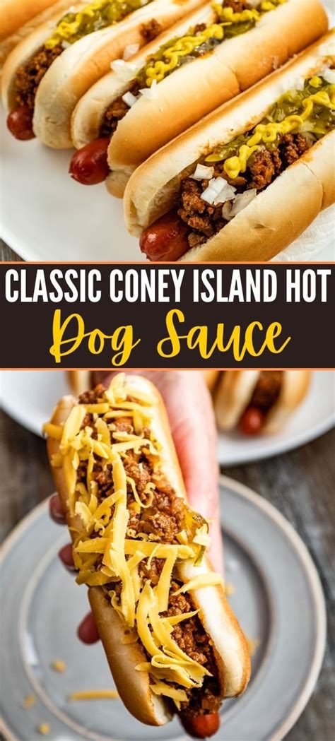 Homemade Coney Island Hot Dog Sauce Recipe