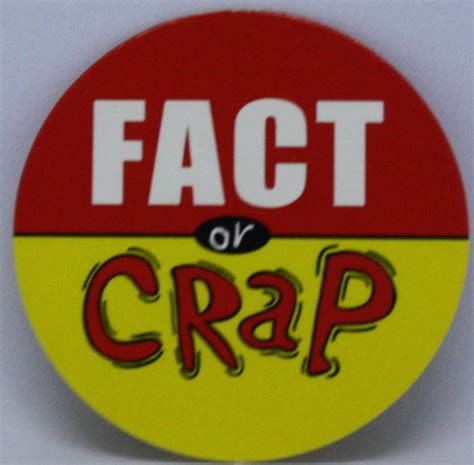 PARTS ONLY – Fact Or Crap Board Game – (1) Pack of 20 Fact Or Crap ...