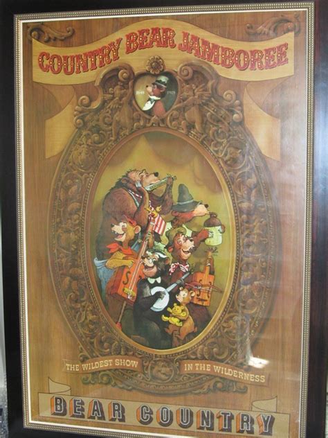 394: THE COUNTRY BEARS, DISNEY ATTRACTION POSTER 1970s