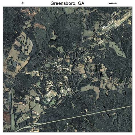 Aerial Photography Map of Greensboro, GA Georgia