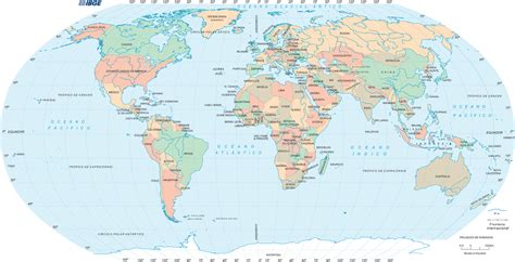 Mapa del mundo con nombres de países - MapaMundi