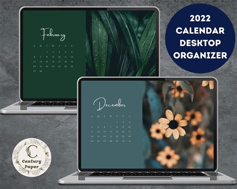 2022 Calendar Desktop Wallpaper Desktop Wallpaper Mac - Etsy France