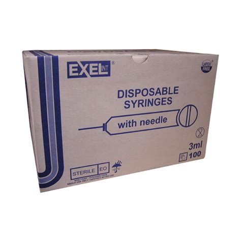 EXEL Medical Products 3CC Syringe With 25G 1" Needle – MedLab International