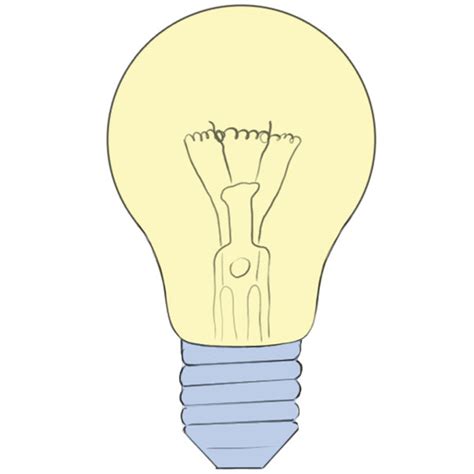 How to Draw a Light Bulb - Easy Drawing Art