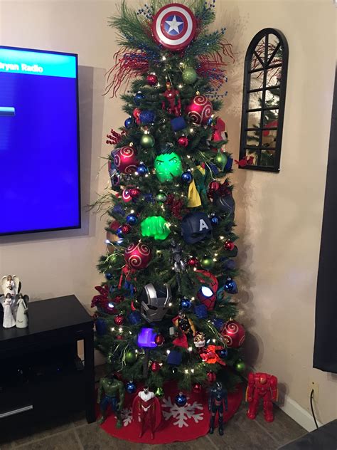 Our Avengers Christmas tree!!! #2016