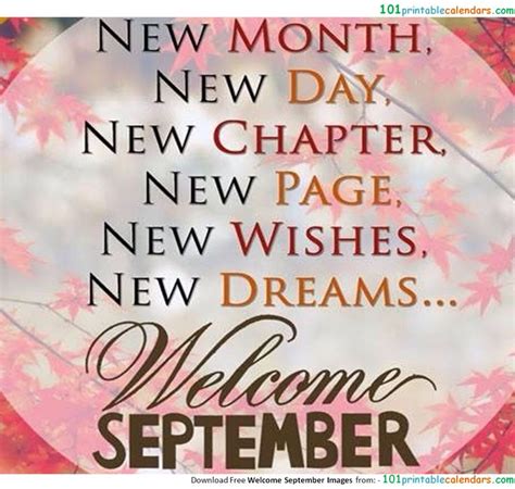 Welcome September Images and Quotes