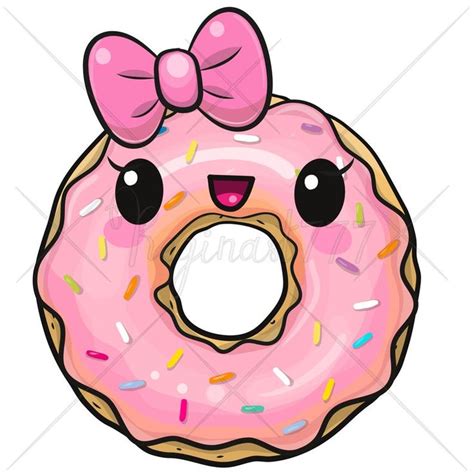 Cute Donut Clipart PNG Donut Clip Art Printable Funny Cute | Etsy | Donut art, Cute donuts, Cute ...