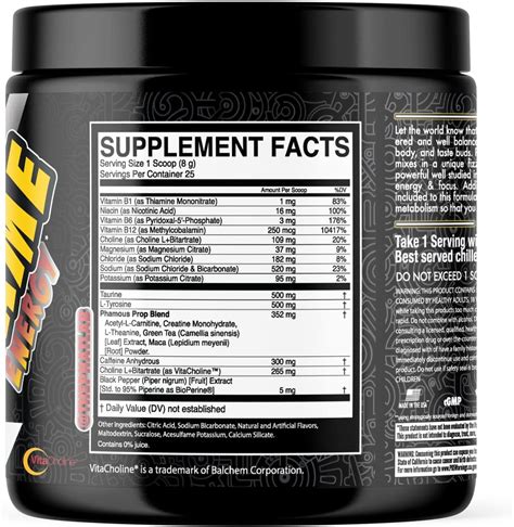 Gamersupps Supplement Facts - Cully's Kitchen