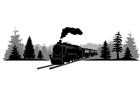 Steam Engine, Train Silhouette - clients.81designstudio.com