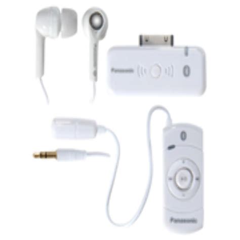 Audífonos Bluetooth para iPod Panasonic RP-BT10-W Control Remoto