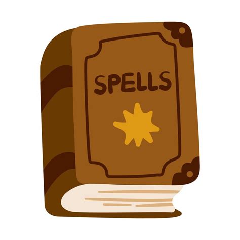 Book of Witch spells, divination, predictions magic book vector illustration. Occult Objects for ...