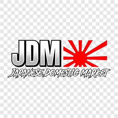 Japanese Domestic Market JDM sticker design 7645177 Vector Art at Vecteezy