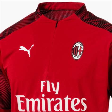 AC Milan soccer training technical tracksuit 2019/20 red - Puma ...