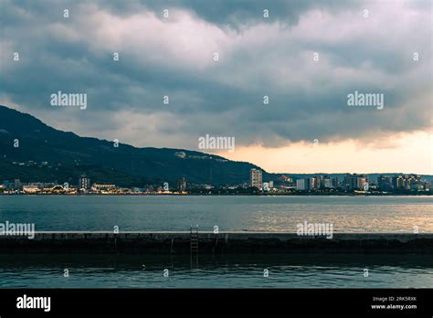 The beautiful sunset in Tamsui, Taiwan Stock Photo - Alamy