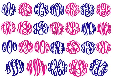 Curls Master Circle Monogram Font Svg Dxf Curly Monogram | My XXX Hot Girl