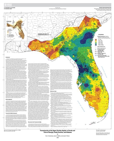 Transmissivity of the Upper Floridan Aquifer in Florida and Parts of Georgia, South Carolina ...