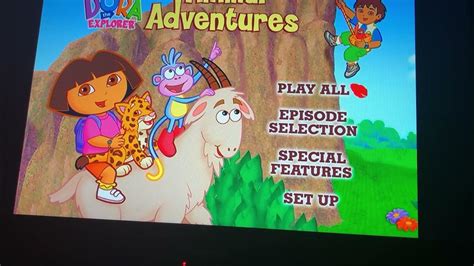 Dora The Explorer: Animal Adventures 2006 DVD Menu Walkthrough - YouTube