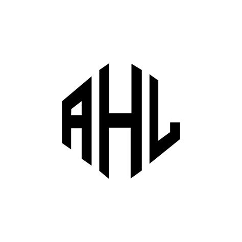 AHL letter logo design with polygon shape. AHL polygon and cube shape logo design. AHL hexagon ...