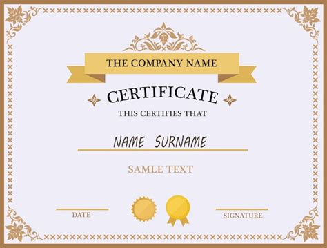 Free Vector | Certificate template design