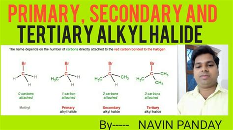 Primary Secondary and Tertiary Alkyl Halide / Classification of Alkyl Halide. - YouTube